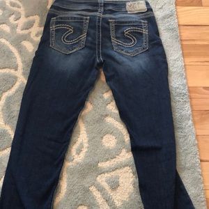 Silver Capri jeans. Size 29.